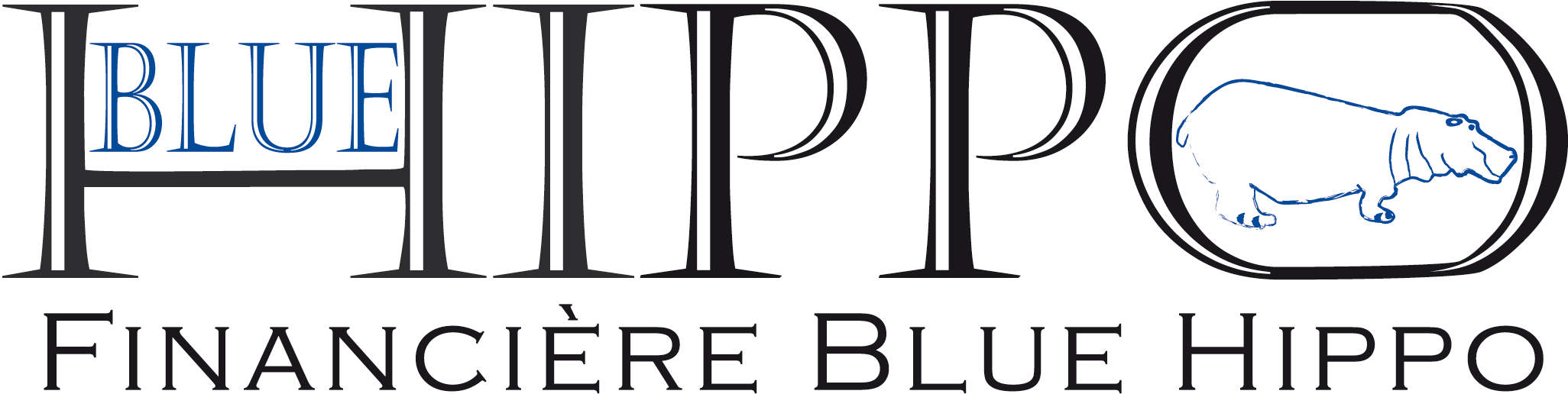 Logotype Fiancière Blue Hippo